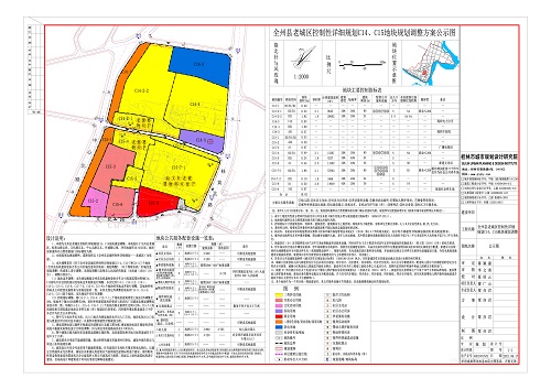 关于全州县老城区控制性详细规划c14c15地块规划调整的公示